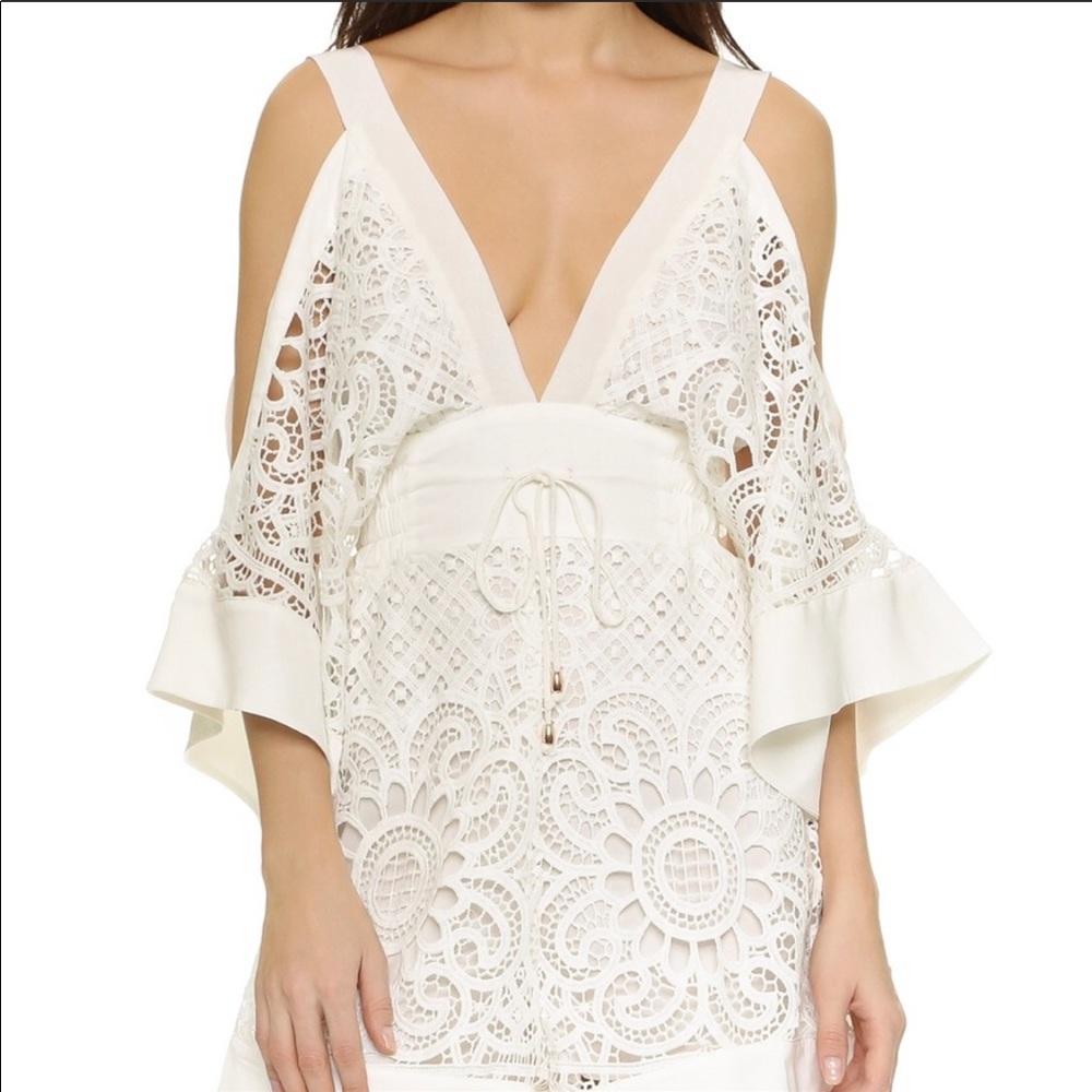 Alice mccall keep me there playsuit in ivory